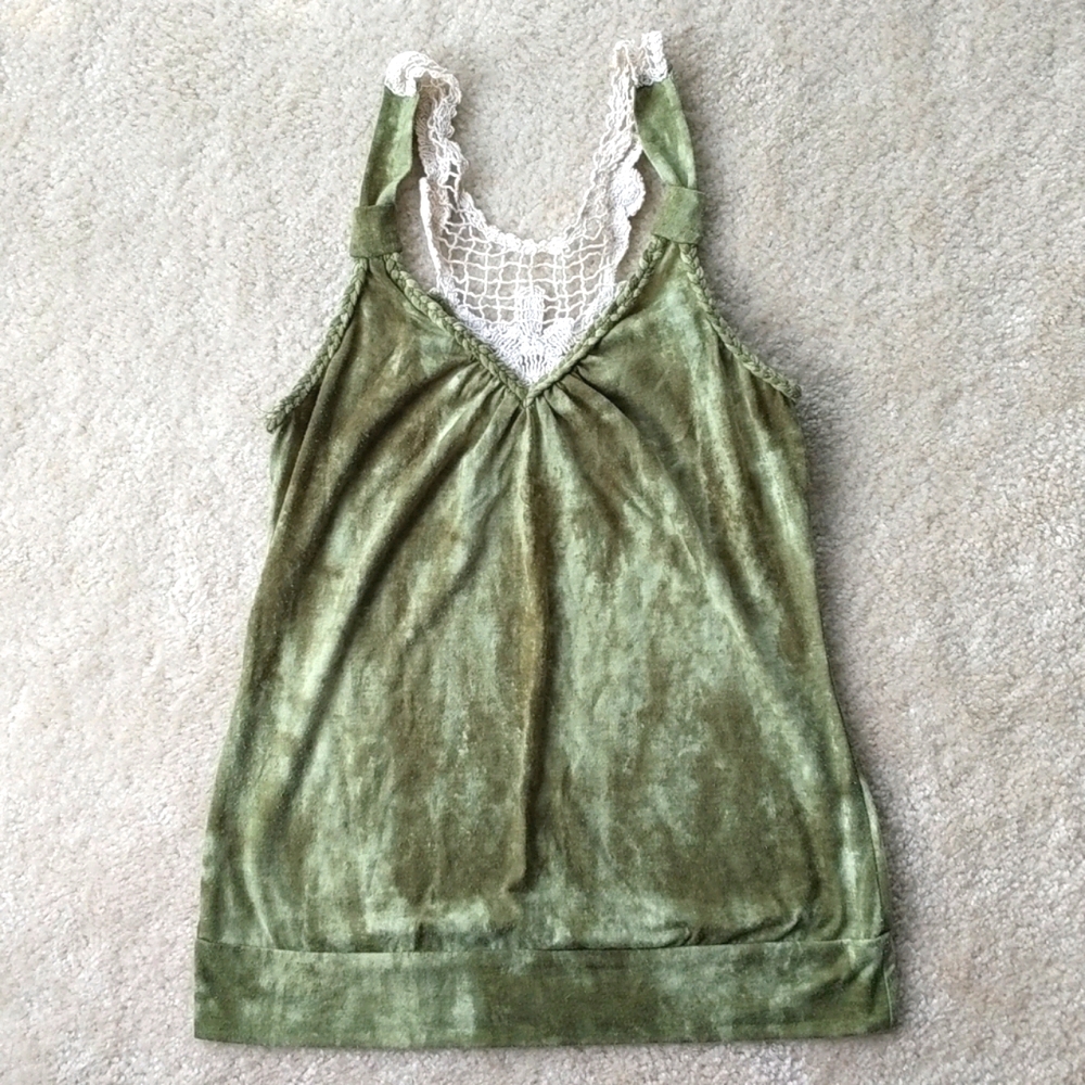 Green tye dye tank